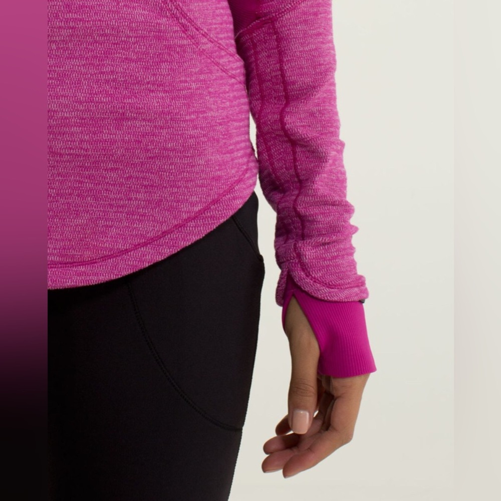 NWOT Lululemon Base Runner 1/2 Zip
Mini Check Pique Raspberry / Raspberry - Picture 5 of 16
